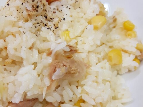 炊飯器で 子供が喜ぶコーンとツナのピラフ レシピ 作り方 By Acchan66 楽天レシピ